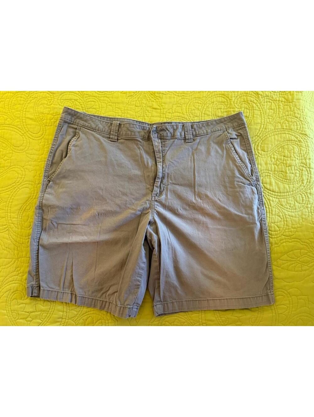 Magellan Outdoors Flat Front Chino Shorts | Men's Gray Shorts | 40